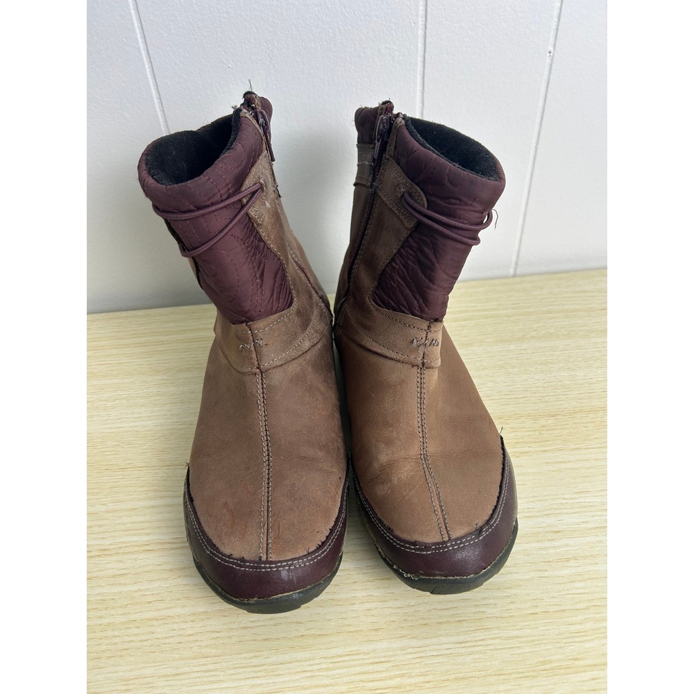 Merrell Dewbrook Brown Leather Waterproof Insulated Ankle Boots Women 8 outdoors - Picture 2 of 11